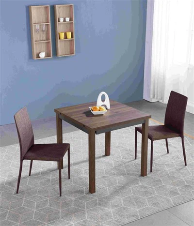 Table à manger carrée extensible en MDF