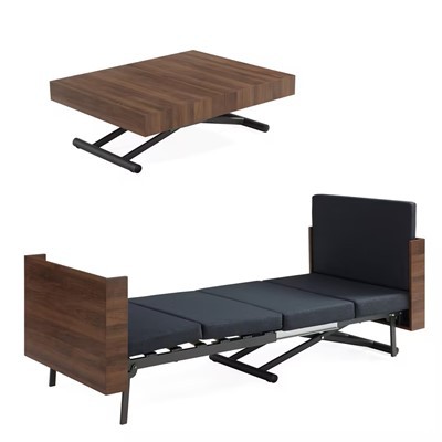 Table basse transformable en lit