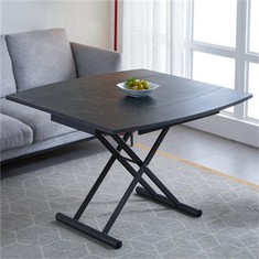 Table à manger relevable en bois